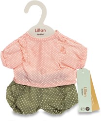 Skrallan vêtements de poupée pyjama à pois pour poupées 36-40cm