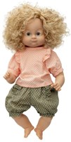 Skrallan vêtements de poupée pyjama à pois pour poupées 36-40cm-3