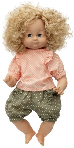 Skrallan vêtements de poupée pyjama à pois pour poupées 36-40cm-3