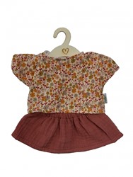 Hollie Poppenrok en -shirt blush happy flower