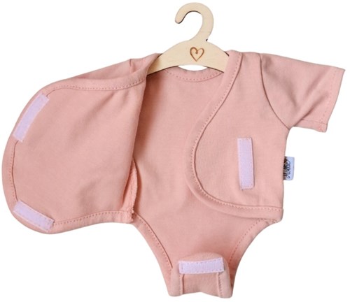 Hollie grenouillère poupée vêtement poupée dusty rose pour poupées bébé-2