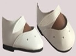 Paola Reina Chaussures de poupée blanches avec des lanières, soy tu