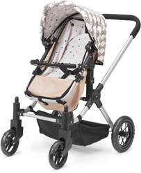 Skrallan landau poupée 3-en-1 poussette en bois pour poupées bébé