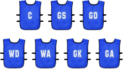 Precision chasubles d'entraînement netball - mesh bibs adultes jeunes