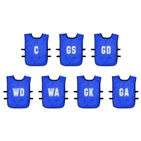 Precision chasubles d'entraînement netball mesh lot de 7 pour enfants
