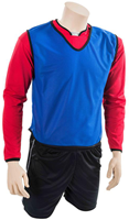 Precision chasuble d'entraînement mesh pour jeunes - gilet de sport respirant bleu