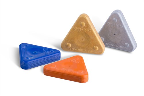 Primo set de crayons de cire triangle - 12 pièces en boîte pour enfants-2