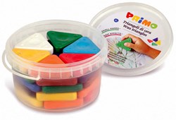 Primo crayons de cire - Triangulaires 30 pièces en pot - Soie 50 mm