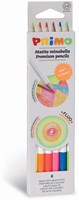 Primo crayons de couleur fluo - 6 Minabella en boîte bois FSC