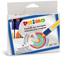 Primo crayons de cire effaçables avec grip - set de 8 couleurs en boîte