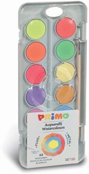 Primo set aquarelle - couleurs métalliques et fluo 12 pièces