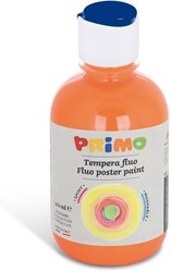 Peinture pour affiches Primo Ready-mix FLUO, flacon 300 ml avec bouchon régulateur de débit orange