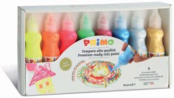 Primo set de gouache peinture enfant métallique et fluo 8x50 ml créatif