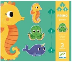 Djeco Primo Puzzle In The Sea (4, 6 et 9 pièces)