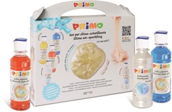 Primo kit fabrication de slime - 3 colles colorées, activateur et perle