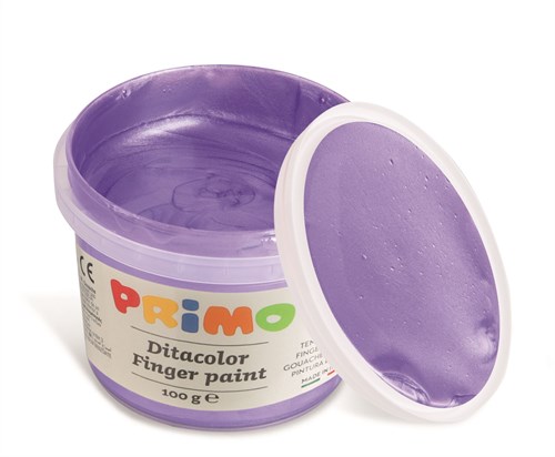 Primo peinture à doigts nacrée - set 6 couleurs enfant 100g-2