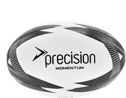 Precision ballon de rugby d'entraînement Momentum blanc noir gris taille 3