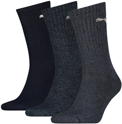 Puma chaussettes de sport navy lot de 3 - chaussettes crew confort homme