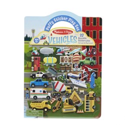 Melissa & Doug livre d'autocollants véhicules - autocollants réutilisables carton