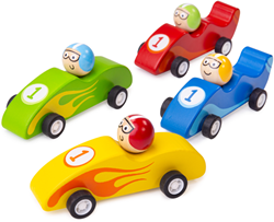 Bigjigs Voiture de course à tirer