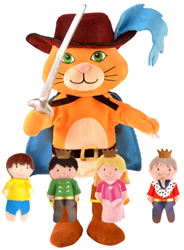 Fiesta Crafts Puss In Boots Set Hand Puppet