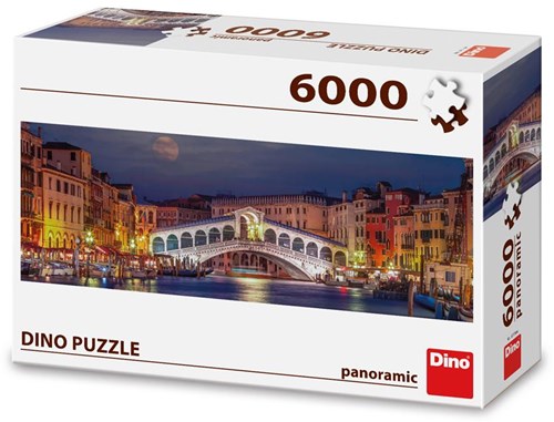 Dino puzzle panoramique pont du Rialto Venise 6000 pièces paysage-2