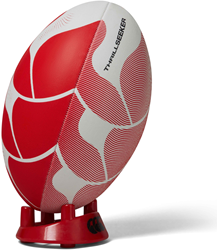 Canterbury ballon de rugby Thrillseeker blanc rouge taille 3 durable grip