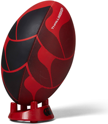Canterbury ballon de rugby Thrillseeker rouge noir taille 5 durable grip
