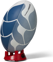 Canterbury ballon de rugby Thrillseeker blanc bleu taille 3 ballon d'entraînement