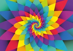 Yazz puzzle Rainbow Spiral - puzzle coloré 1000 pièces