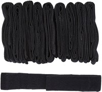 Rhino rugby tag ceinture lot de 10 sangles velcro noires séparées