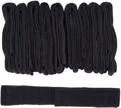 Rhino rugby tag ceinture lot de 10 sangles velcro noires séparées
