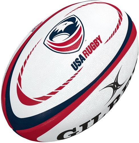 Gilbert ballon de rugby réplique USA taille 5 - ballon d'entraînement rugby