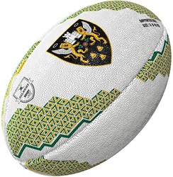 Gilbert ballon de rugby Northampton Saints supporter taille 4 blanc