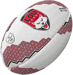 Gilbert ballon de rugby supporter Lyon taille 5 coloré et durable