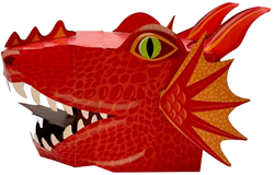 Fiesta Crafts Red Dragon 3D Mask Craft Kit