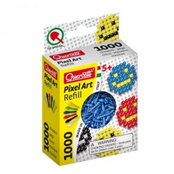 Quercetti Refill pixel art blauw 1000 st.