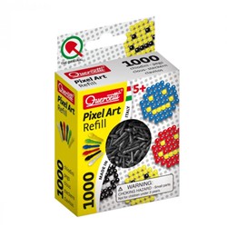 Quercetti Refill pixel art zwart 1000 st.