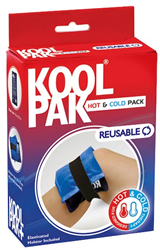 Koolpak pack chaud & froid réutilisable - coussin chauffant flexible noir