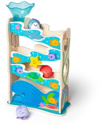 Melissa & Doug tour de toboggan en bois jouet pour tout-petits - jouet sensoriel éducatif