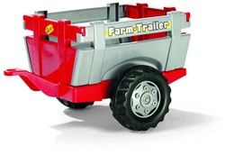 Rolly Toys remorque tracteur à pédales rouge-argent accessoire jouet