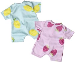 Skrallan grenouillère pour poupée fruit 36-40cm - accessoire vêtement poupée