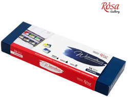 Rosa Gallery set de peinture aquarelle - peinture professionnelle 14 couleurs
