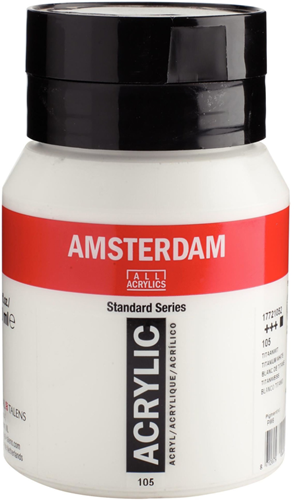 Royal Talens peinture acrylique 105 blanc de titane 500 ml pot Amsterdam