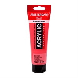 Royal Talens peinture acrylique Rouge métallique 120 ml - Amsterdam Spécialités