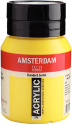 Royal Talens peinture acrylique 275 jaune primaire 500 ml pot Amsterdam