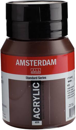 Royal Talens peinture acrylique 409 Terre d’ombre brûlée 500 ml - Amsterdam Standard