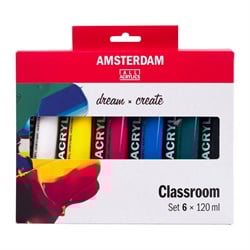 Royal Talens Royal Talens Amsterdam Acrylverf Educatie Set 6x120 ml