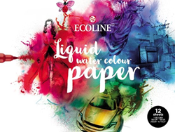 Ecoline Aquarelpapierblok, 24x32cm, 290 G/M, 12 Vellen