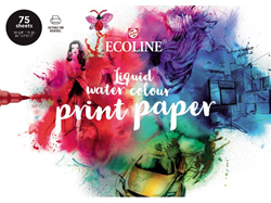 Bruynzeel papier aquarelle Ecoline A4 150g 75 feuilles papier imprimante